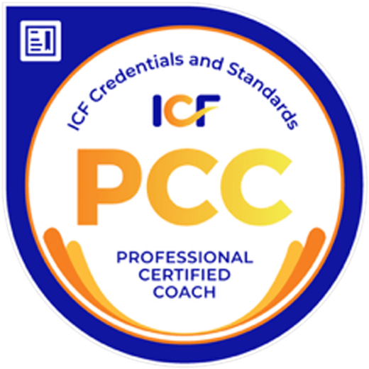 ICF Credentials and Standards logo as a professional certified coach